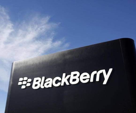 Blackberry-Firmenschild 