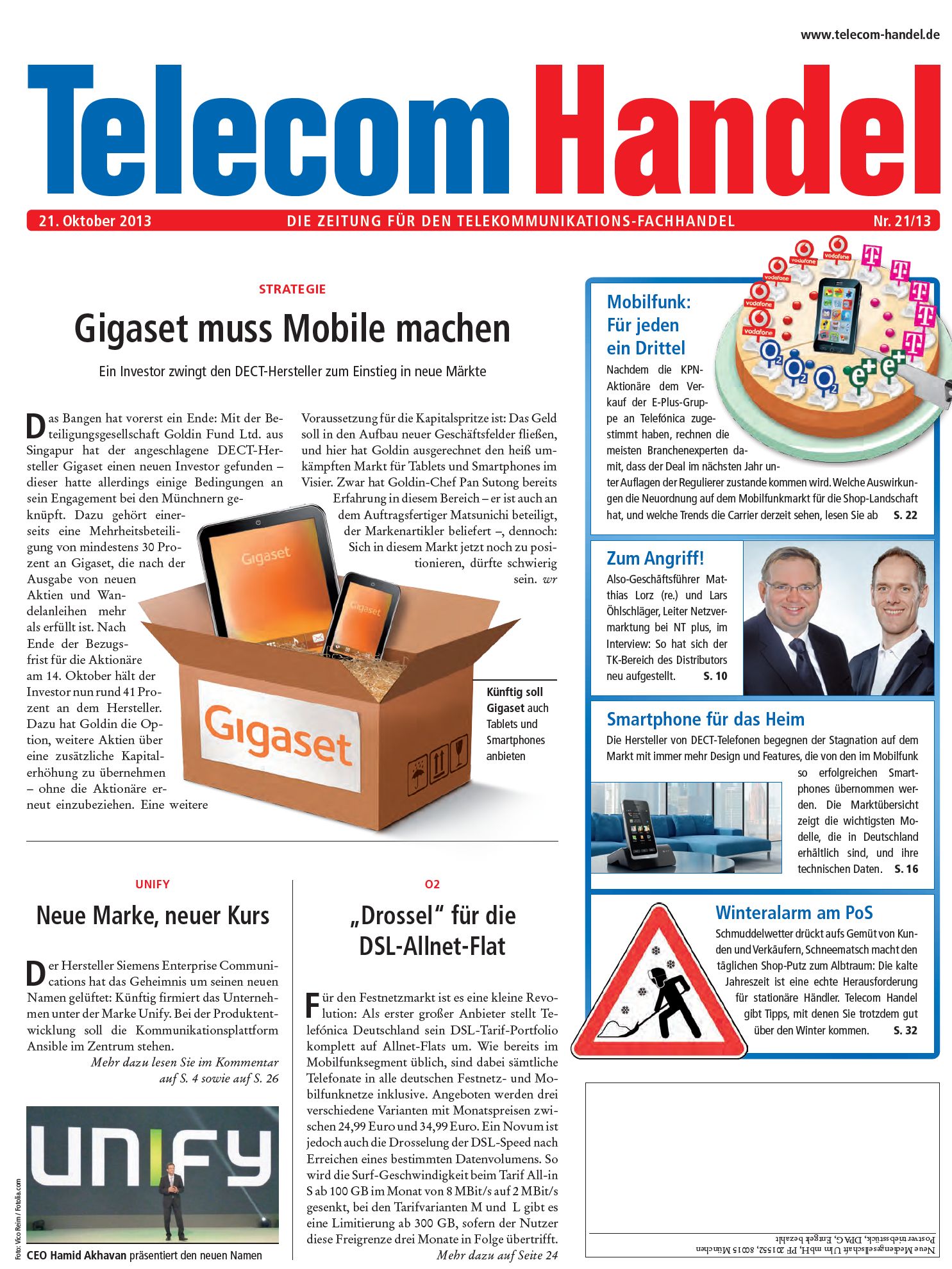 Telecom Handel Ausgabe 21/2013