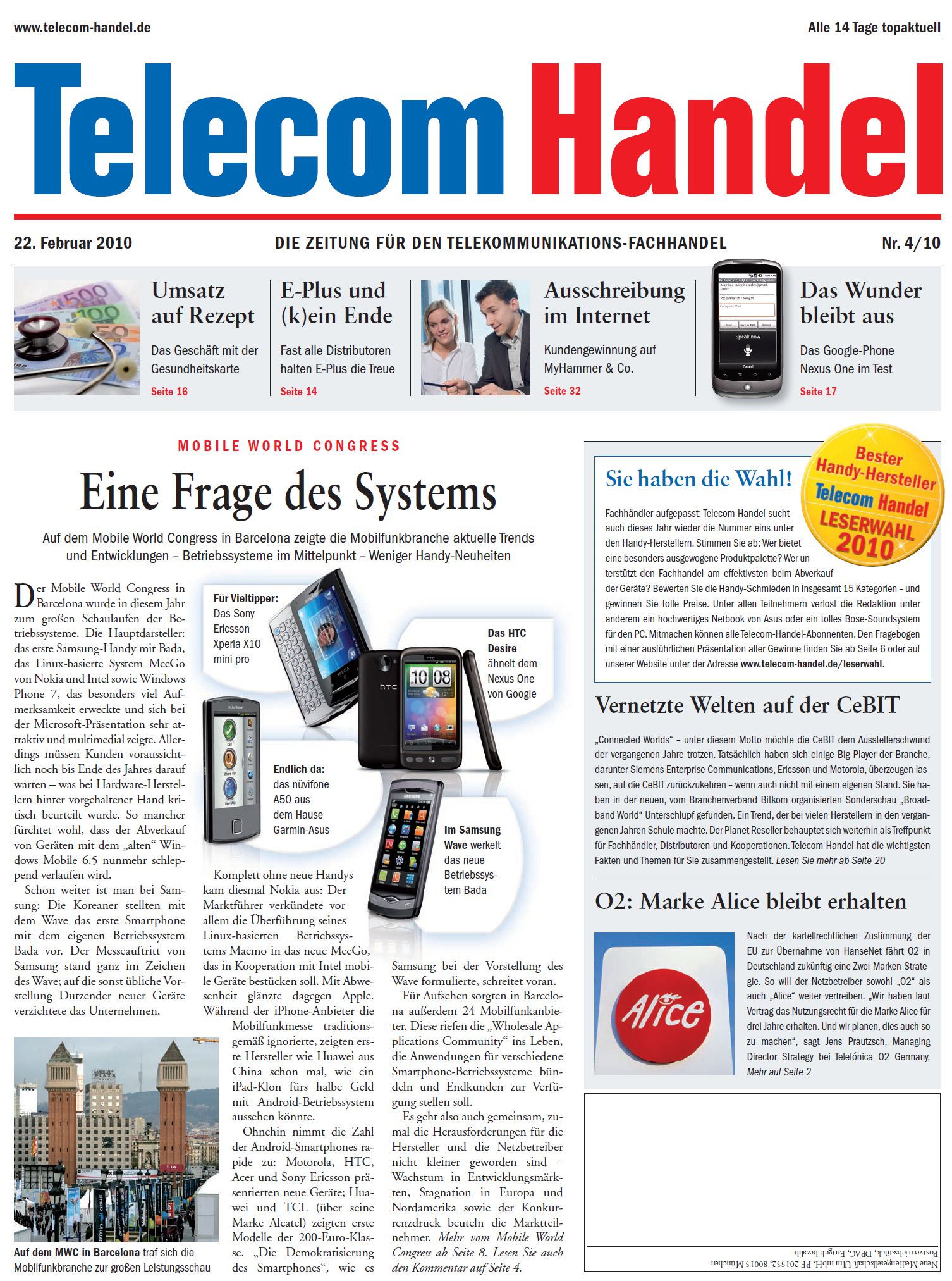 Telecom Handel Ausgabe 04/2010