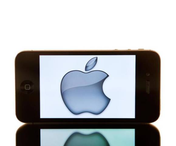 Handy mit Apple-Logo 
