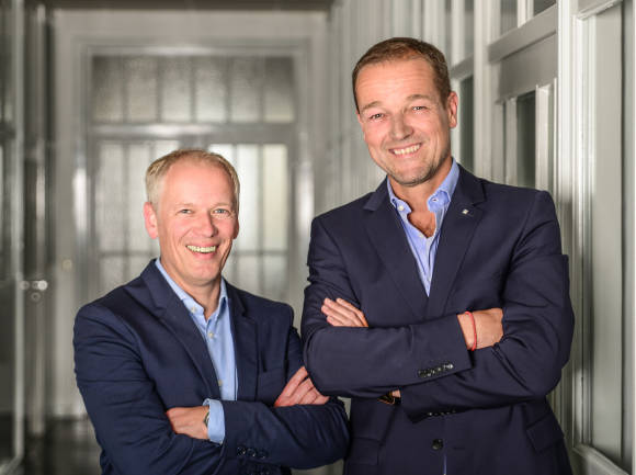 Michael Born (li.) und Michael Boelke, die Geschäftsführer von Agfeo 