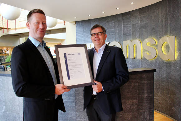 Komsa-Finanzvorstand Torsten Barth (r.) und Carsten Mewes, Information Security Officer 