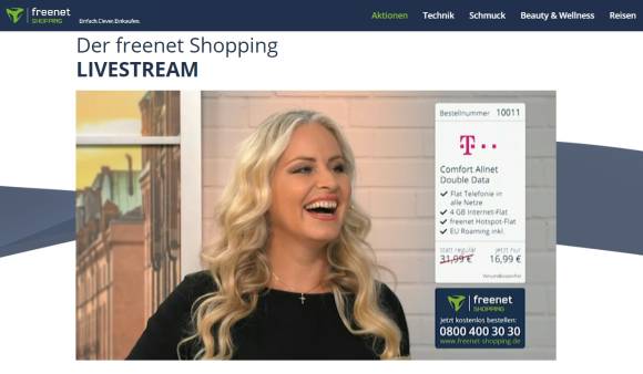 Der Home-Shopping-Kanal von Freenet 