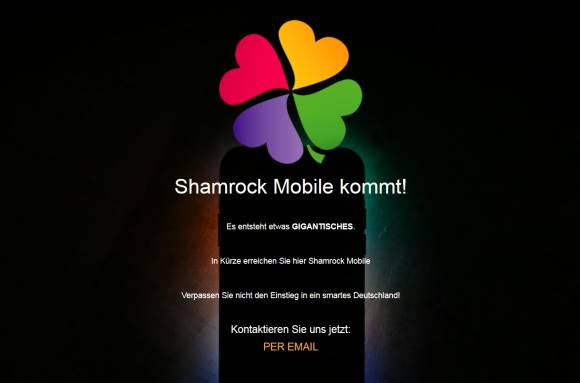 Die Website von Shamrock Mobile 