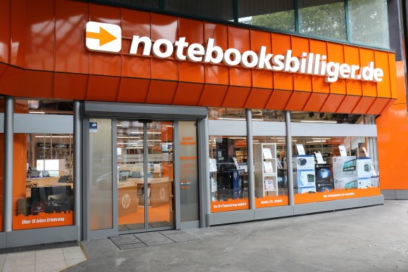 Der 2018 eröffnete Store in Stuttgart ist das fünfte Ladengeschäft von Notebooksbilliger.de 