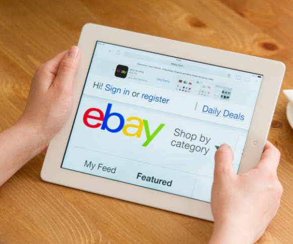 eBay auf dem Tablet 