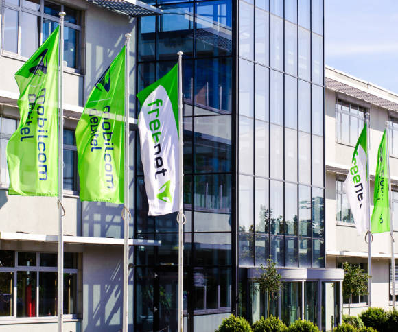 Der Firmensitz von Freenet in Büdelsdorf 