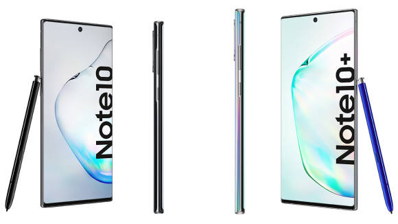 Samsung Galaxy Note 10 (li.) und Note10+ 