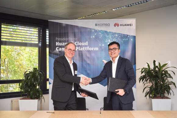 Steffen Ebner (Komsa), Chris Lu (Huawei) 