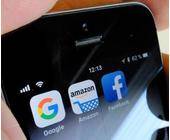 Google, Amazon & Facebook auf dem Smartphone
