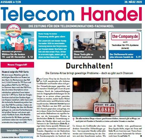 Cover der Telecom-Handel-Ausgabe 06/07-2020 
