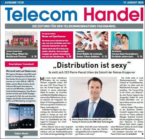 Cover der Telecom-Handel-Ausgabe 17-2020 