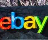 eBay-Logo am Unternehmensitz im Silicon Valley