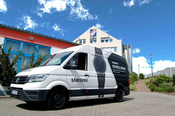 Der Repair-Bus von Samsung 