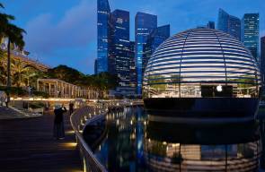 Der Apple Store Marina Bay Sands in Singapur hat ­eine spektakuläre Lage 