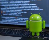 Android-Roboter auf PC-Tastatur