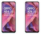 Die Oppo A54 und A74