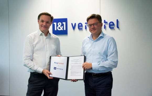 Yves Desmat (RingCentral) und Sören Trebst (1&1 Versatel) 