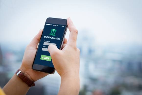 Mobile Banking auf dem Smartphone 