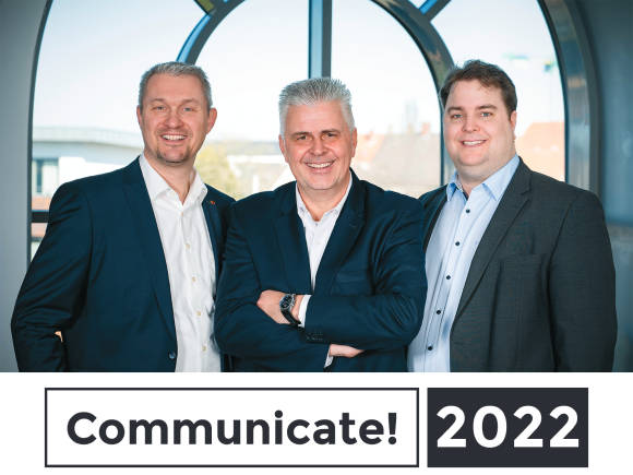 Die Spitze von Eno Telecom: Peter Horstmann, Gernot Teufel, Hendrik Horstmann 