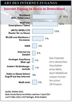 Art des Internet-Zugangs