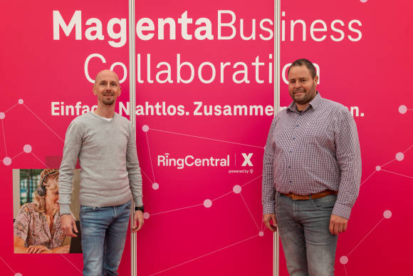 Oliver Hemann, Vorstand bei Michael Telecom, und Jens Brauer-Schmidt, Channel Director Global Service Provider Germany bei RingCentral  