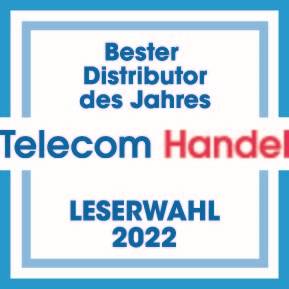 Logo der Leserwahl zum besten Distributor 2022 