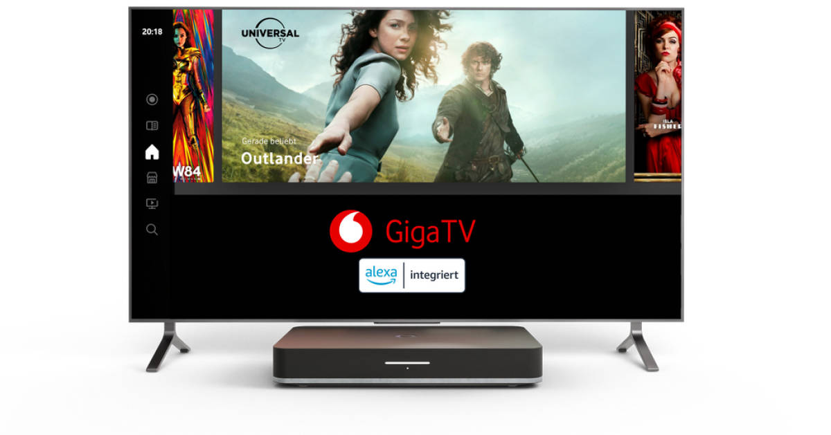 GigaTVReceiver Vodafone integriert Amazons Alexa