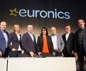 Der Aufsichtsrat  von Euronics (v. l. n. r.): Martin Zilligers, Marlene Raddei, Christoph Lux, Sabine Bauer, Torsten Roters, Frank Schipper, Jens Begehr