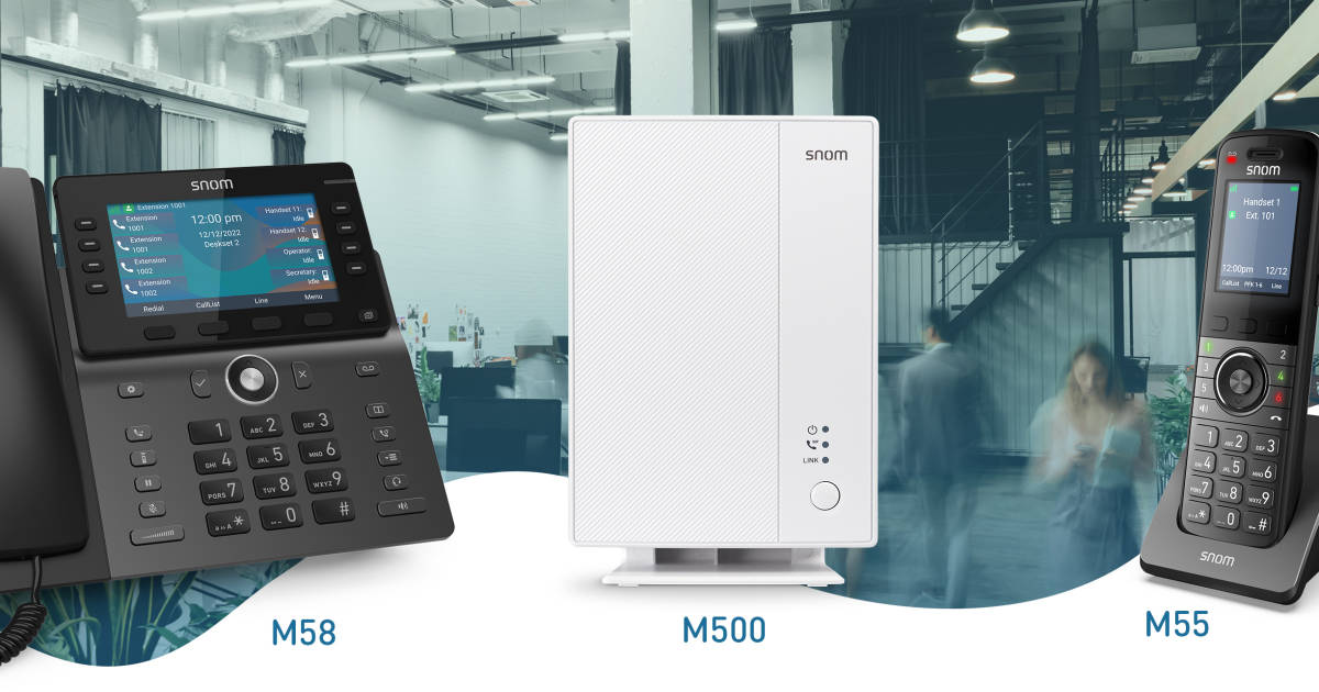 Snom launcht neues DECTDualzellenSystem M500