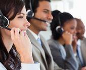 Mitarbeiter im Call Center