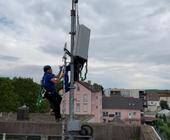 6-GHz-Antenne in der rheinhessischen Stadt Alzey