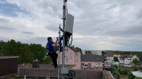 6-GHz-Antenne in der rheinhessischen Stadt Alzey 