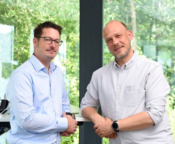 Die Braintower-Geschäftsführer Nicholas Wagner (li.) und Florian Wiethoff 