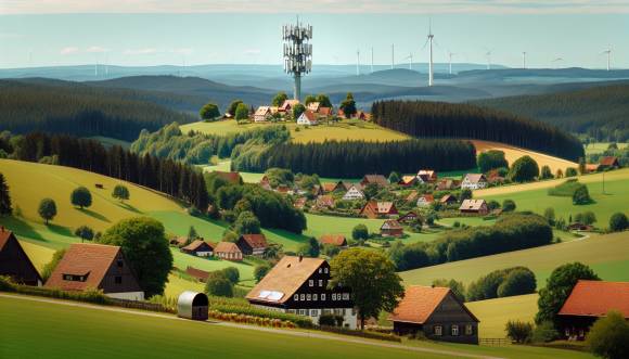 Landschaft mit 5G