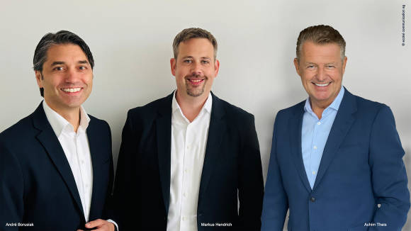 André Borusiak, CCO; Markus Hendrich, CEO; Achim Theis, Berater und Ex-CCO 