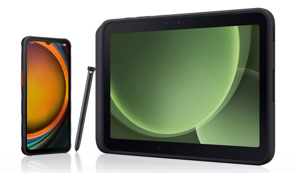 Galaxy XCover7 Pro (links) und Galaxy Tab Active5 Pro 