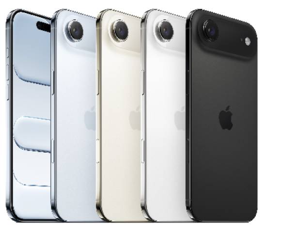 Die Farbauswahl des iPhone Air ist deutlich gedeckter als bei anderen Modellen