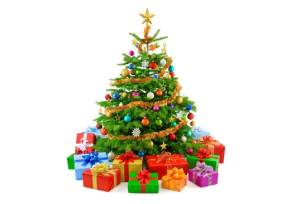 Geschenke unter dem Baum liegend 