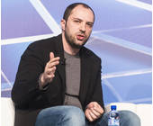 Jan Koum auf dem Mobile World Congress in Barcelona