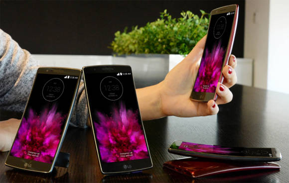 Gebogenes Smartphone LG G Flex2 