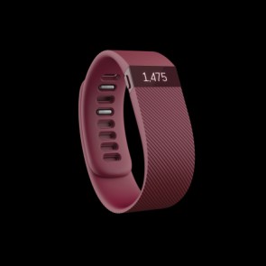 Roter Activity-Tracker von Fitbit