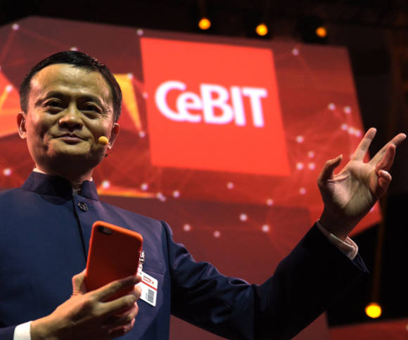Jack Ma auf der CeBIiT 