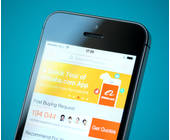 Smartphone mit Alibaba App