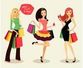 Frauen beim Shoppen