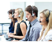 Mitarbeiter in einem Call Center