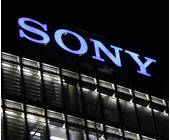 Sony-Logo auf Gebäude