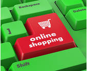 Tastatur mit Online Shopping