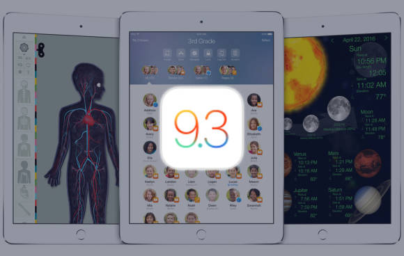 iOS 9.3 auf Apple iPad 