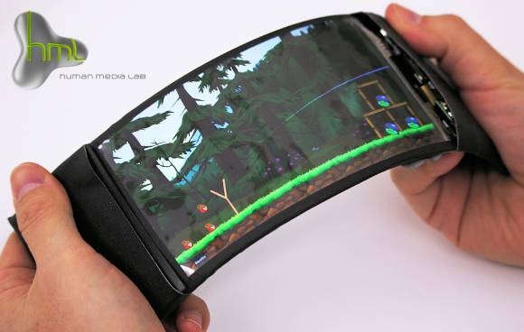 ReFlex-Prototyp eines biegbaren Smartphones 